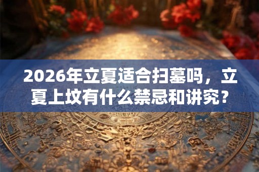 2026年立夏适合扫墓吗,立夏上坟有什么禁忌和讲究? 2026年立夏适合扫墓吗,立夏上坟有什么禁忌和讲究?