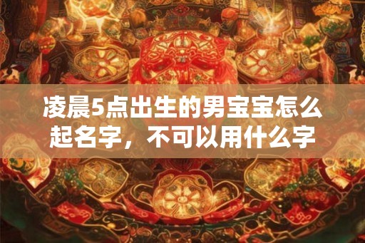 凌晨5点出生的男宝宝怎么起名字，不可以用什么字