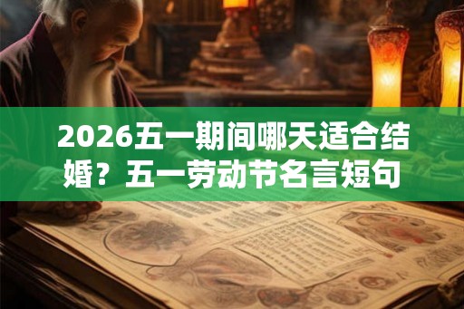 2026五一期间哪天适合结婚？五一劳动节名言短句