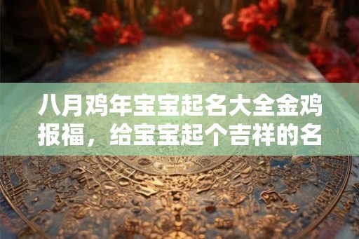 八月鸡年宝宝起名大全金鸡报福,给宝宝起个吉祥的名字 八月鸡年宝宝起名大全金鸡报福,给宝宝起个吉祥的名字