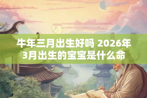 牛年三月出生好吗 2026年3月出生的宝宝是什么命
