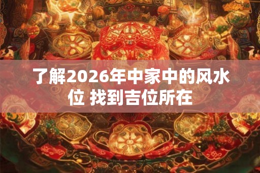 了解2026年中家中的风水位 找到吉位所在