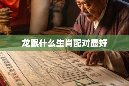 龙跟什么生肖配对最好