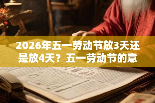 2026年五一劳动节放3天还是放4天？五一劳动节的意义