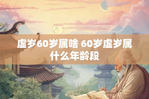 虚岁60岁属啥 60岁虚岁属什么年龄段