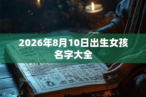 2026年8月10日出生女孩名字大全