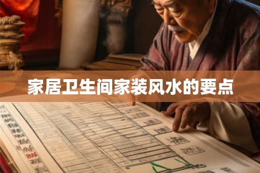 家居卫生间家装风水的要点