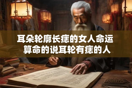 耳朵轮廓长痣的女人命运  算命的说耳轮有痣的人
