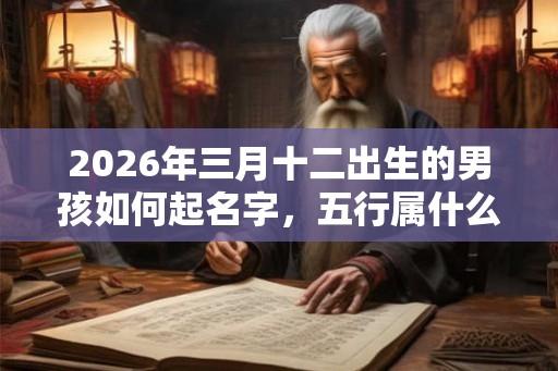 2026年三月十二出生的男孩如何起名字,五行属什么 2026年三月十二出生的男孩如何起名字,五行属什么