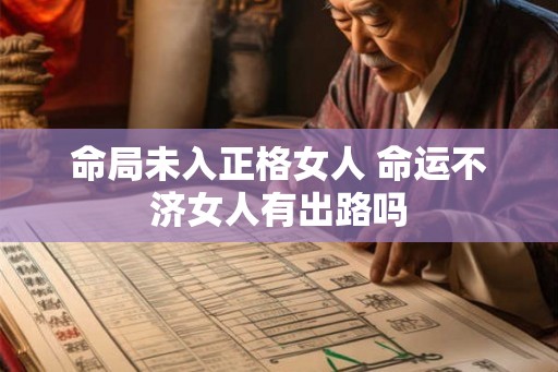 命局未入正格女人 命运不济女人有出路吗