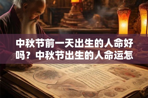 中秋节前一天出生的人命好吗？中秋节出生的人命运怎么样？