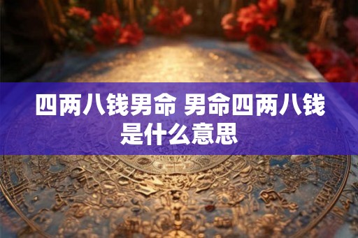 四两八钱男命 男命四两八钱是什么意思