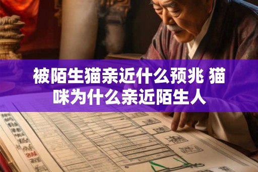 被陌生猫亲近什么预兆 猫咪为什么亲近陌生人
