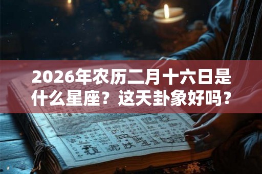 2026年农历二月十六日是什么星座?这天卦象好吗? 2026年农历二月十六日是什么星座?这天卦象好吗?