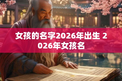 女孩的名字2026年出生 2026年女孩名