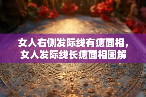 女人右侧发际线有痣面相，女人发际线长痣面相图解