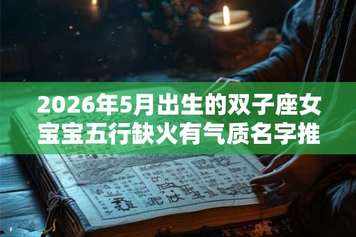 2026年5月出生的双子座女宝宝五行缺火有气质名字推荐