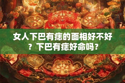 女人下巴有痣的面相好不好？下巴有痣好命吗？