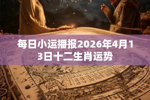 每日小运播报2026年4月13日十二生肖运势