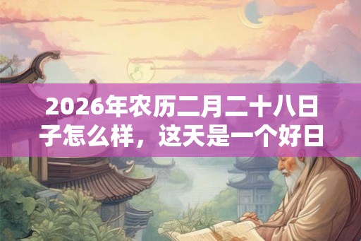 2026年农历二月二十八日子怎么样，这天是一个好日子吗？