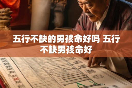 五行不缺的男孩命好吗 五行不缺男孩命好