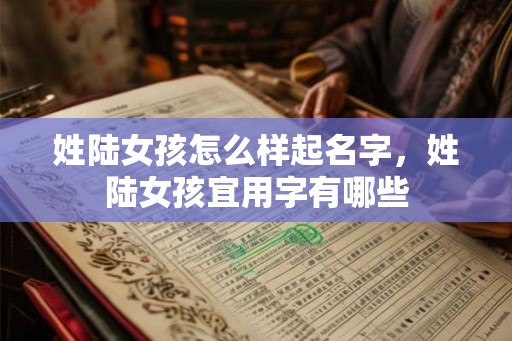 姓陆女孩怎么样起名字，姓陆女孩宜用字有哪些