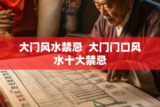 大门风水禁忌  大门门口风水十大禁忌