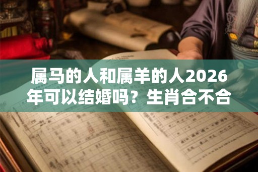 属马的人和属羊的人2026年可以结婚吗?生肖合不合? 属马的人和属羊的人2026年可以结婚吗?生肖合不合?