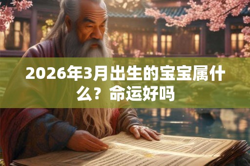 2026年3月出生的宝宝属什么？命运好吗