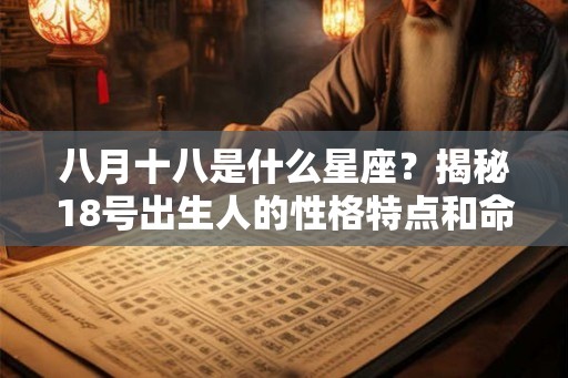 八月十八是什么星座?揭秘18号出生人的性格特点和命运 八月十八是什么星座?揭秘18号出生人的性格特点和命运