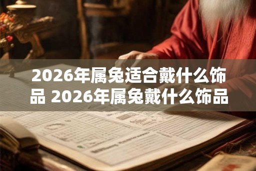 2026年属兔适合戴什么饰品 2026年属兔戴什么饰品