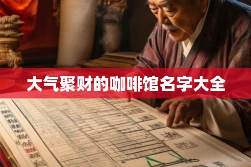 大气聚财的咖啡馆名字大全