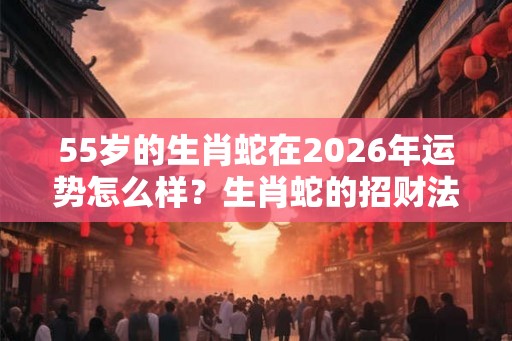 55岁的生肖蛇在2026年运势怎么样？生肖蛇的招财法宝是什么？