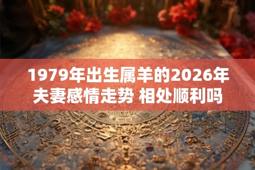 1979年出生属羊的2026年夫妻感情走势 相处顺利吗