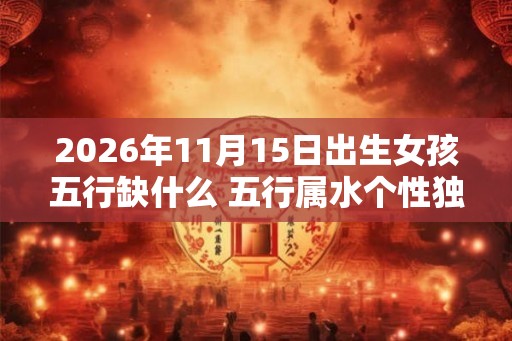 2026年11月15日出生女孩五行缺什么 五行属水个性独立