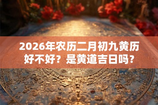 2026年农历二月初九黄历好不好?是黄道吉日吗? 2026年农历二月初九黄历好不好?是黄道吉日吗?