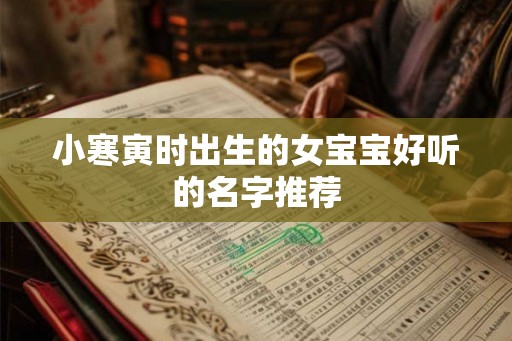 小寒寅时出生的女宝宝好听的名字推荐