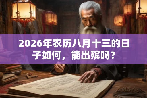 2026年农历八月十三的日子如何，能出殡吗？