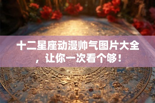 十二星座动漫帅气图片大全，让你一次看个够！