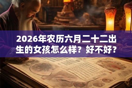 2026年农历六月二十二出生的女孩怎么样?好不好? 2026年农历六月二十二出生的女孩怎么样?好不好?