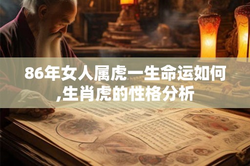 86年女人属虎一生命运如何,生肖虎的性格分析