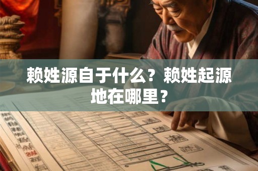 赖姓源自于什么？赖姓起源地在哪里？