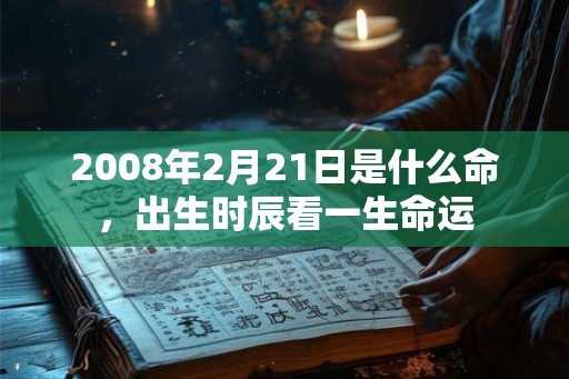 2008年2月21日是什么命，出生时辰看一生命运