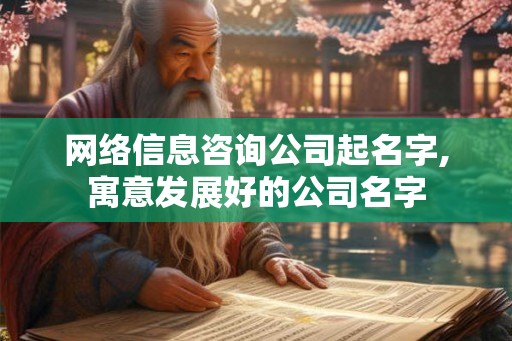网络信息咨询公司起名字,寓意发展好的公司名字