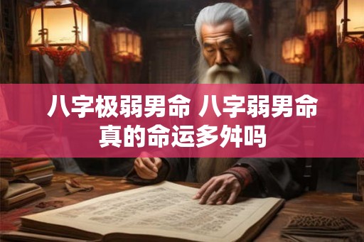 八字极弱男命 八字弱男命真的命运多舛吗