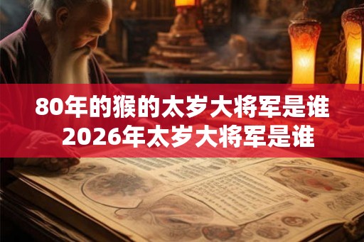 80年的猴的太岁大将军是谁  2026年太岁大将军是谁