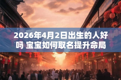 2026年4月2日出生的人好吗 宝宝如何取名提升命局