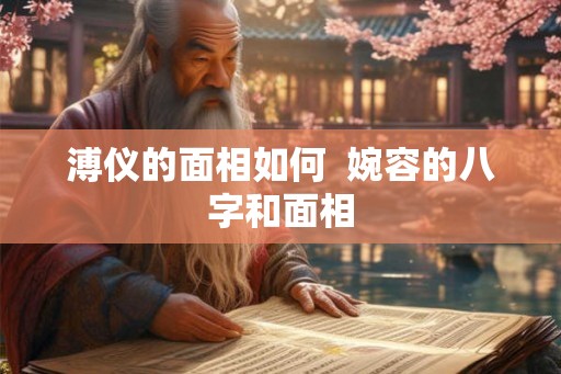 溥仪的面相如何  婉容的八字和面相