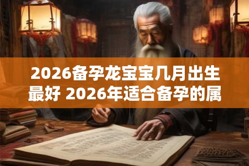 2026备孕龙宝宝几月出生最好 2026年适合备孕的属相有谁