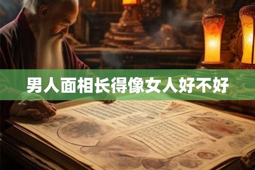 男人面相长得像女人好不好